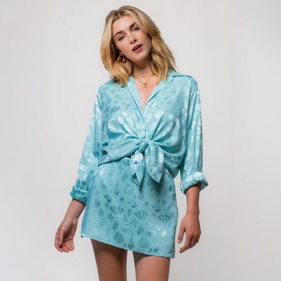 Show Me Your Mumu Seashell Print All Night Skort - Picture 5 of 7